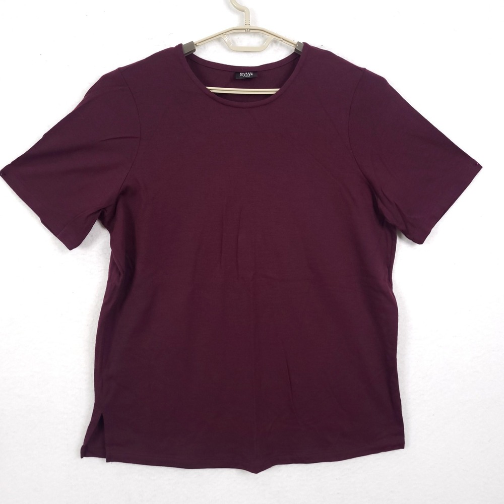 Eileen Fisher 3 Piece Knit Set Cardigan Tee Pants XL Burgundy Sustainable Wool - Picture 9 of 16